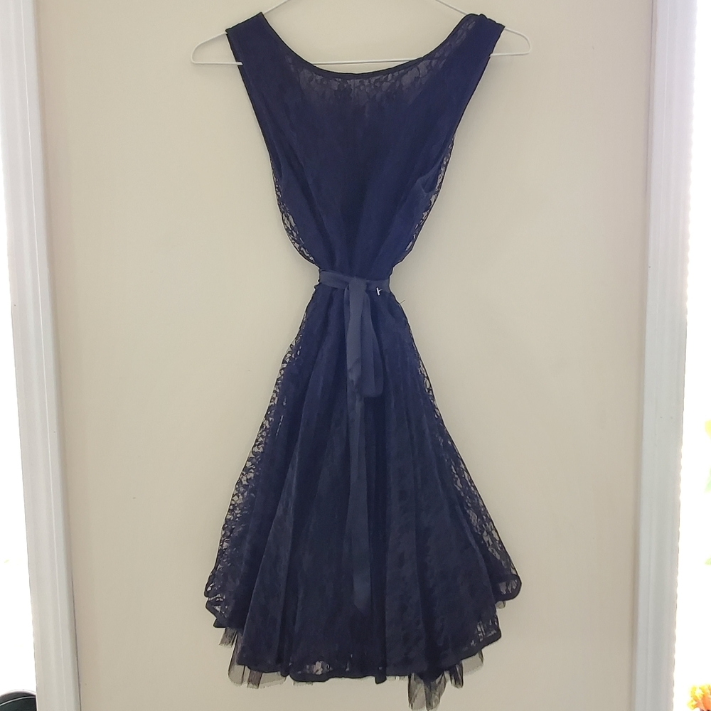RACHAEL & CHLOE Black Lace Mini Dress (Medium)